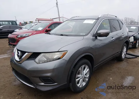 2015 Nissan Rogue Sv from USA, damaged, VIN KNMAT2MV4FP585968
